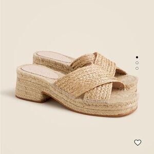 J. Crew Block Heel Espadrilles